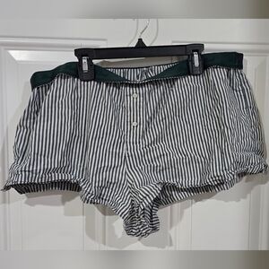 PINK Victoria's Secret Black and White Striped Shorts